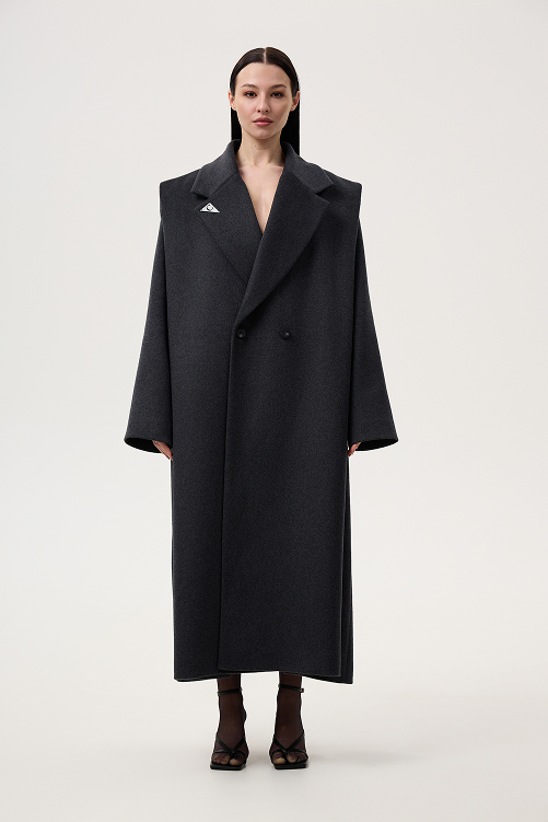 Grey architectural coat 